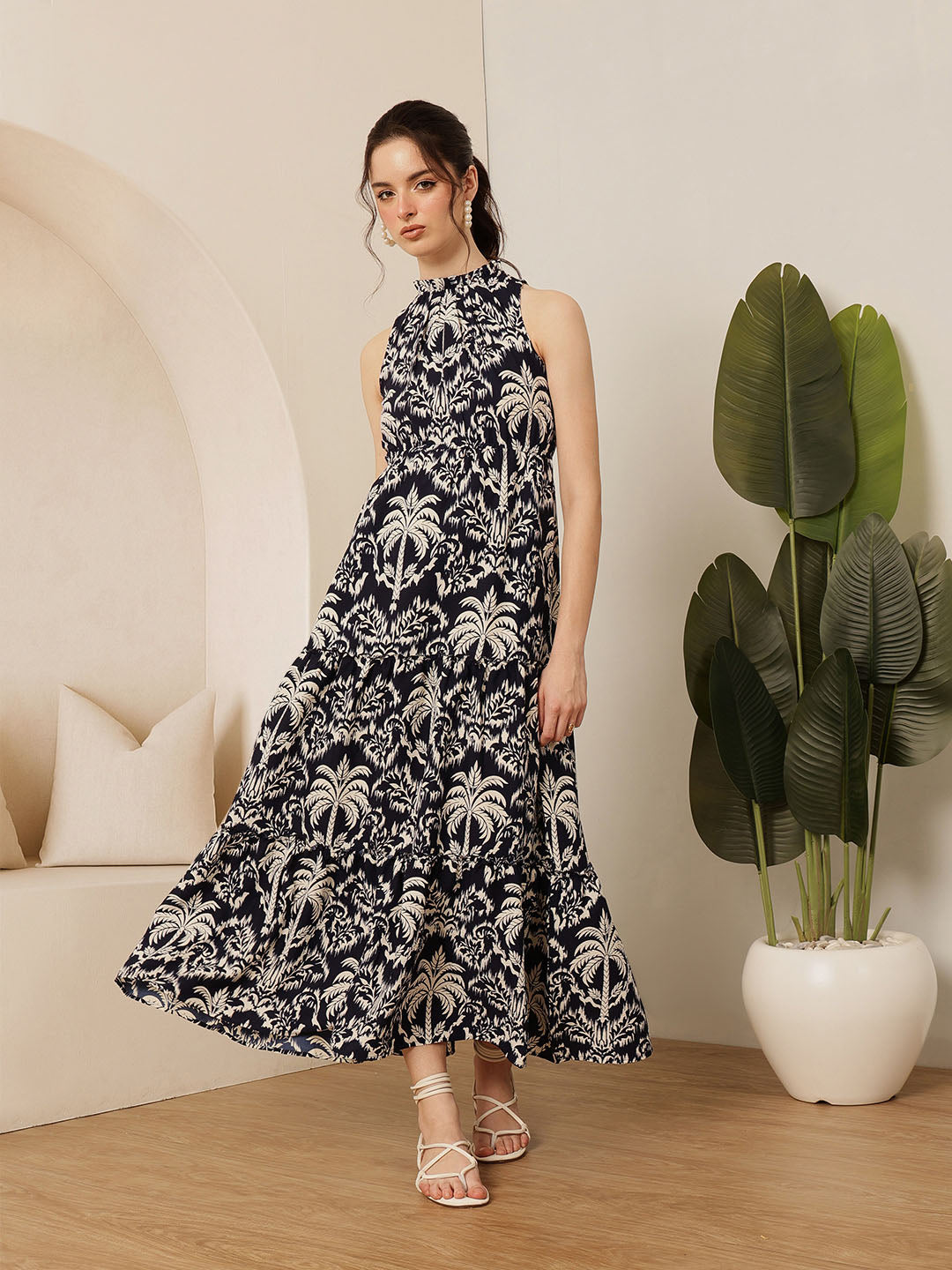 Frill Neck Dress