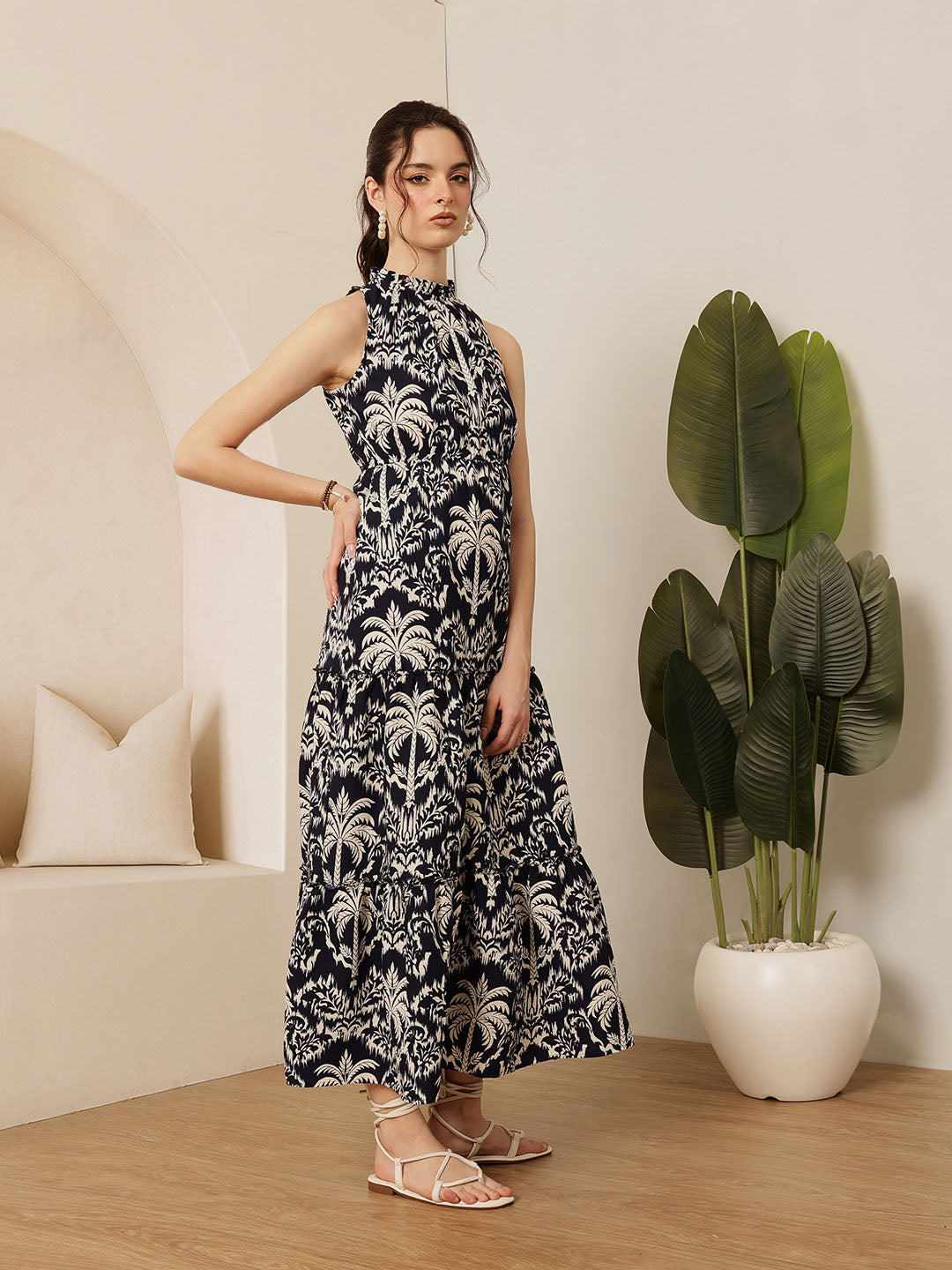 Frill Neck Dress