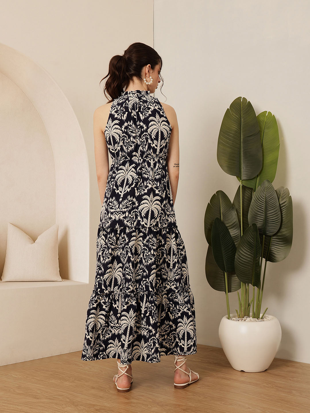 Frill Neck Dress
