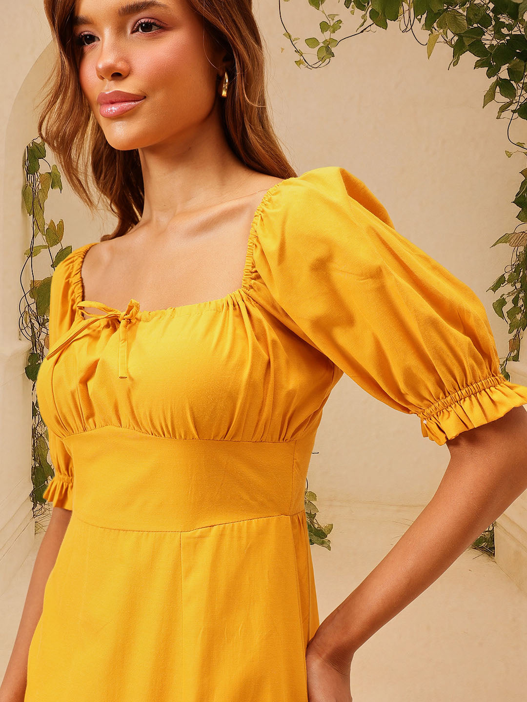 Slit Midi Dress