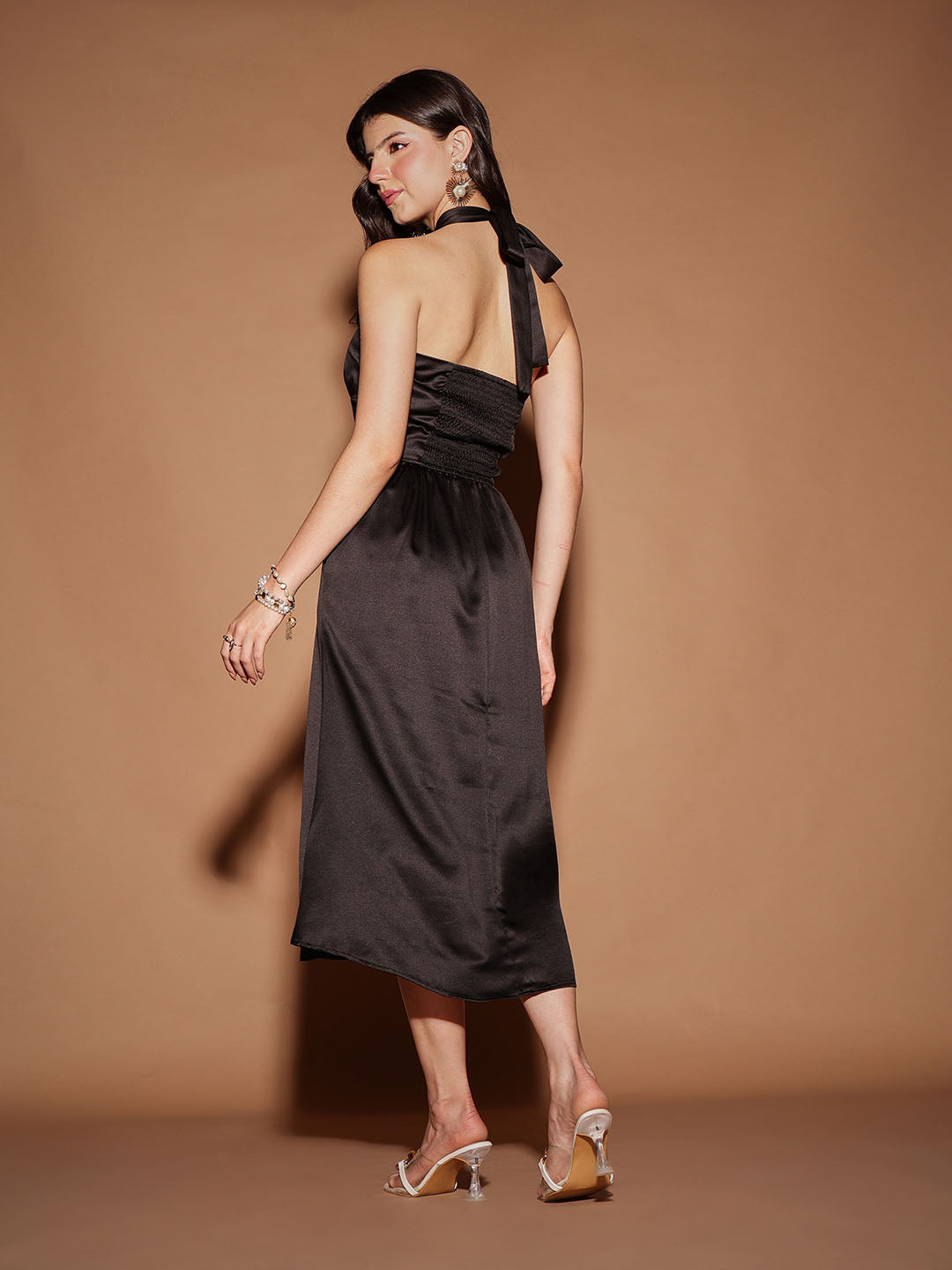 Satin Midi Dress
