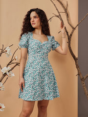 Printed Mini Dress