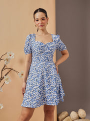 Printed Mini Dress