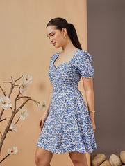 Printed Mini Dress