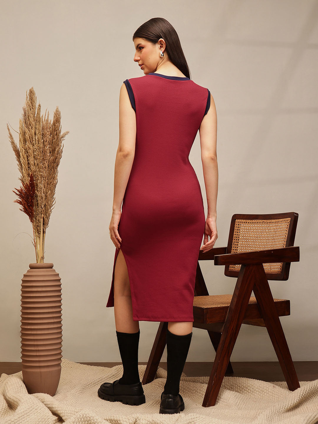 Rib Midi Dress