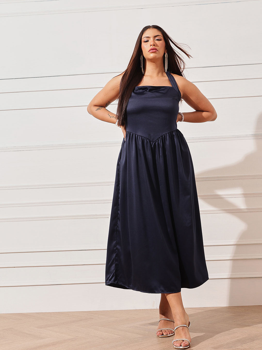 Satin Maxi Dress