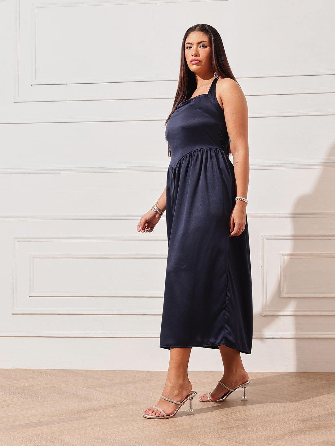 Satin Maxi Dress