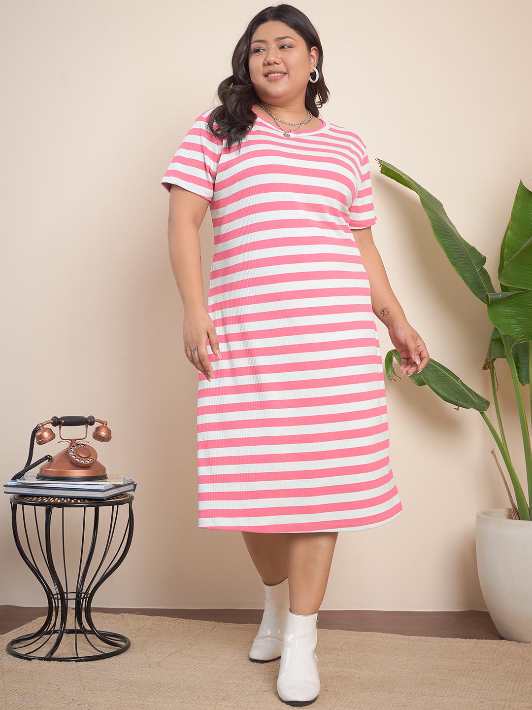 Striped T Shirt Dress