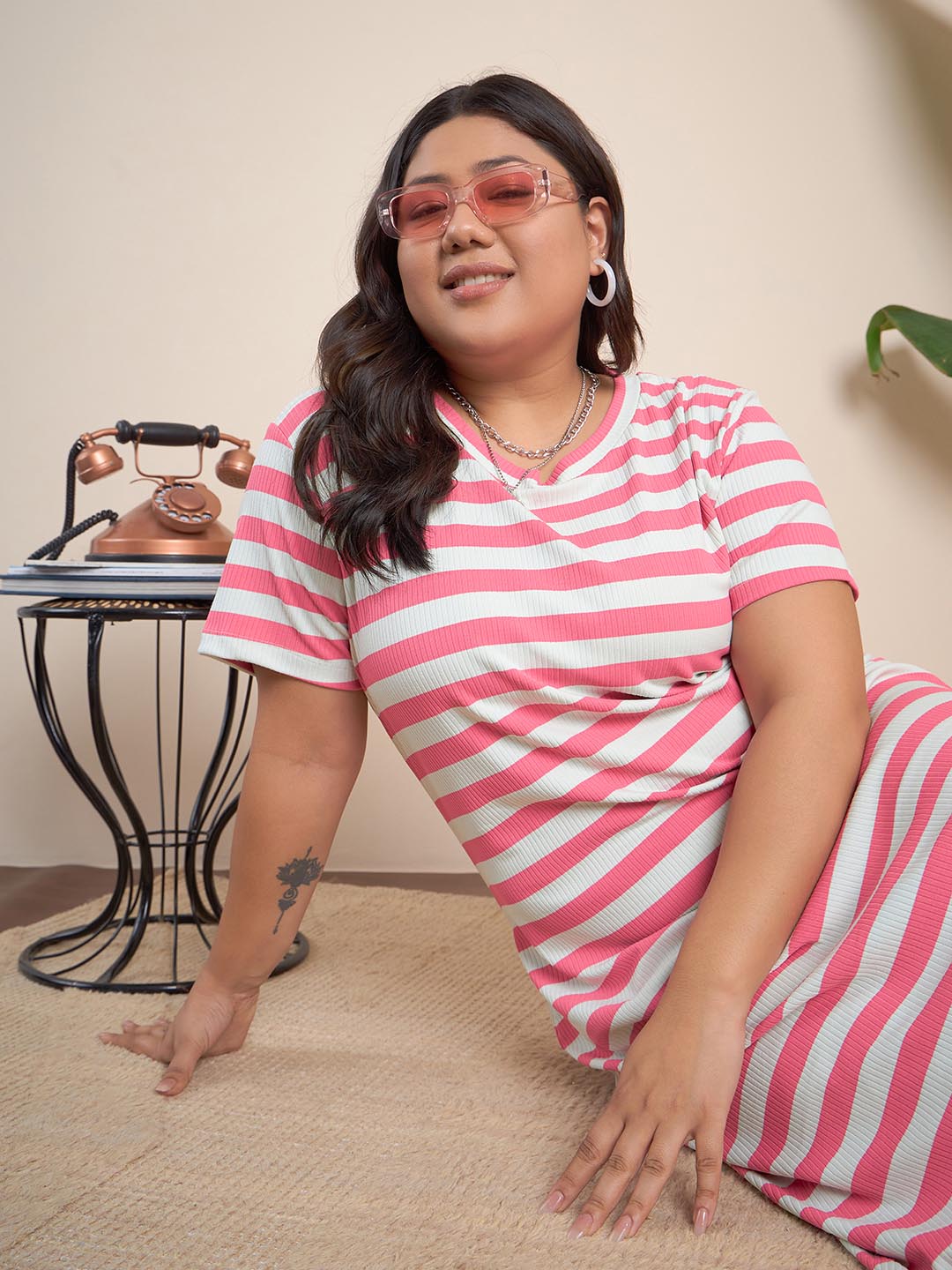 Striped T Shirt Dress