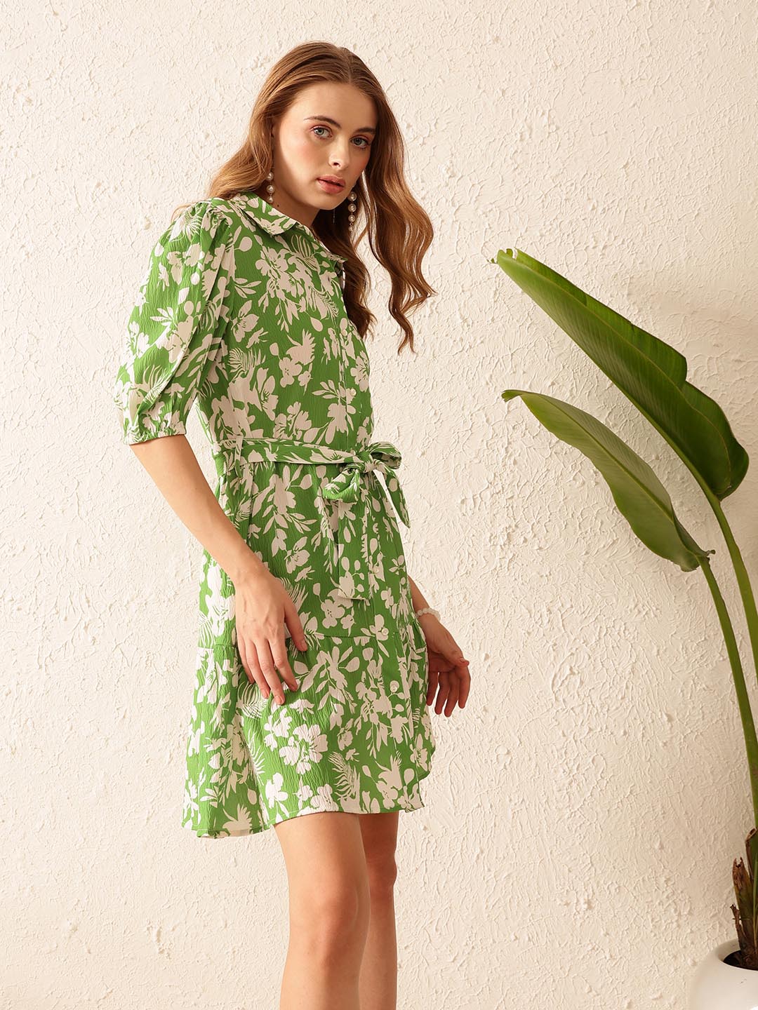 Printed Shirt Dress