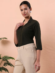 women standard regular fit formal shirt