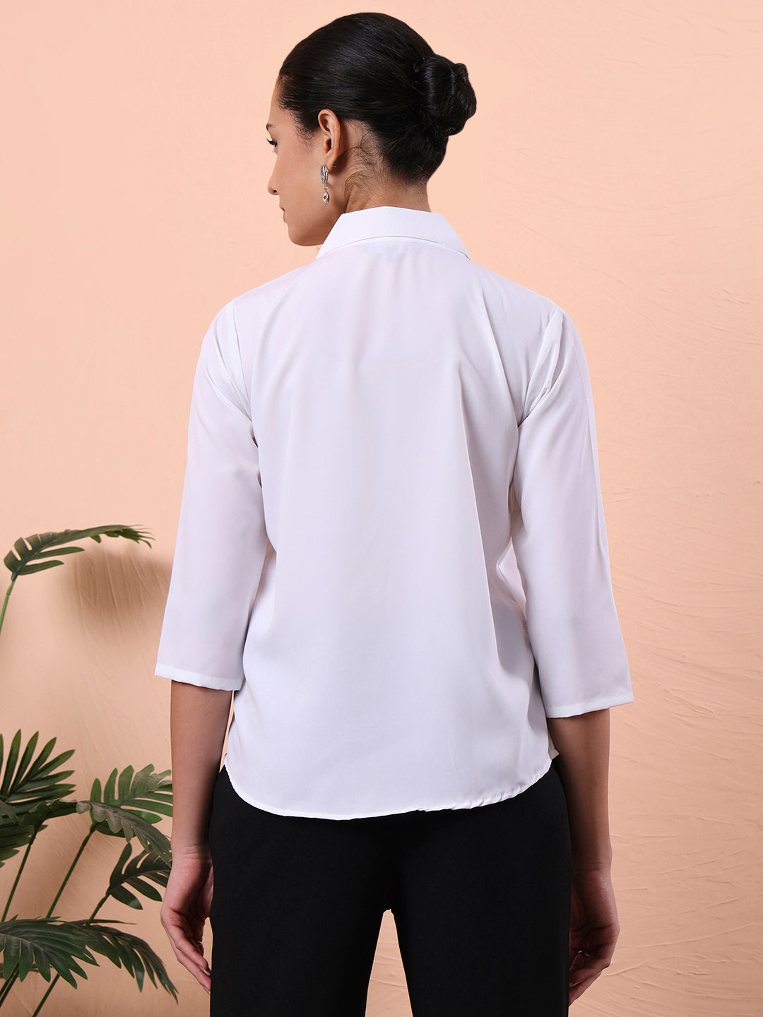 women standard regular fit formal shirt