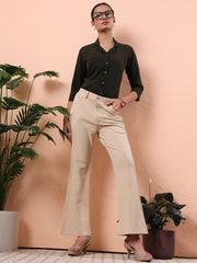 women standard regular fit formal shirt