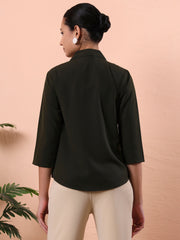 women standard regular fit formal shirt