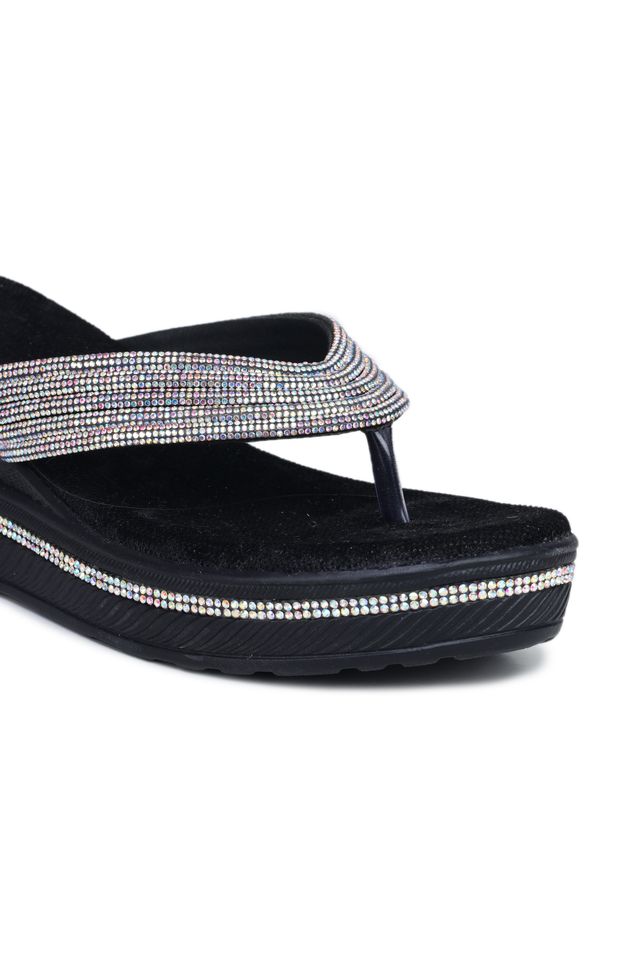 Fashion Open Back Sandal 2 inches Wedge Heels