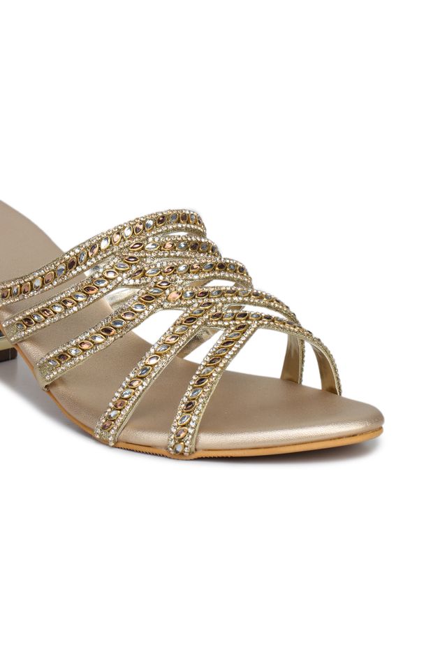 Fashion Open Back Sandal 2 inches Block Heels