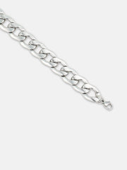 The Mid-Chain Link Bracelet - Metallic Silver