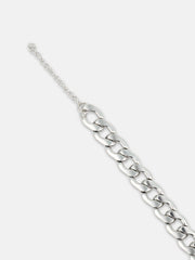 The Mid-Chain Link Bracelet - Metallic Silver