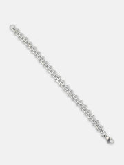 The Pavement Link Bracelet - Metallic Silver