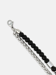 The Mayan Beaded Bracelet - Onyx Black