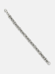 The Knot Link Bracelet - Metallic Silver