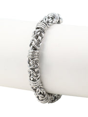 The Knot Link Bracelet - Metallic Silver