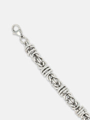 The Knot Link Bracelet - Metallic Silver