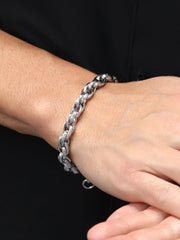 The Intertwine Link Bracelet - Metallic Silver