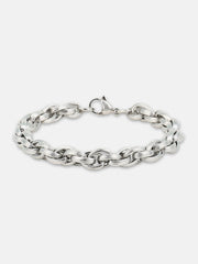 The Intertwine Link Bracelet - Metallic Silver