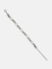 The Duos Link Bracelet - Metallic Silver