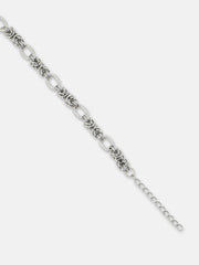 The Duos Link Bracelet - Metallic Silver