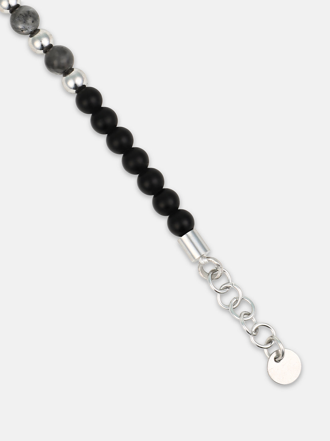 French Accent - The Pantha Beaded Bracelet - Onyx Black