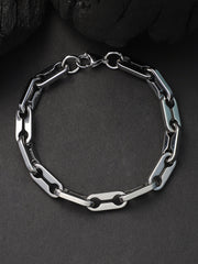 The Trekka Link Bracelet - Metallic Silver