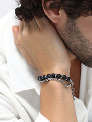 The Boho Beaded Bracelet - Onyx Black