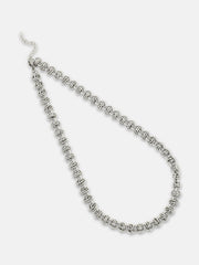 The Knot Chain Necklace - Metallic Silver