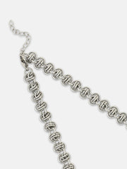 The Knot Chain Necklace - Metallic Silver