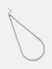 The Industrial Chain Necklace - Metallic Silver