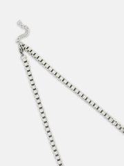 The Industrial Chain Necklace - Metallic Silver