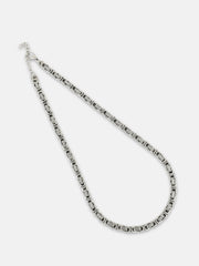 The Cycle Chain Necklace - Metallic Silver