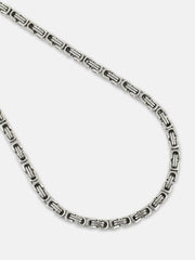 The Cycle Chain Necklace - Metallic Silver