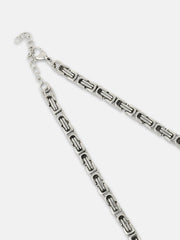 The Cycle Chain Necklace - Metallic Silver