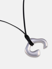 The Dallas Pendant Necklace Metallic Silver