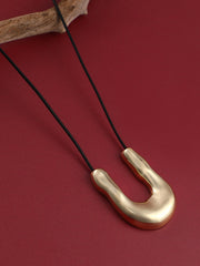 The Houston Pendant Necklace California Gold