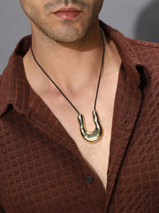 The Houston Pendant Necklace California Gold