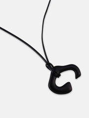 The Dallas Pendant Necklace Onyx Black