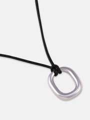 The Austin Pendant Necklace Metallic Silver