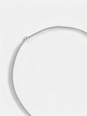 The Prism Edge Pendant Necklace - Metallic Silver