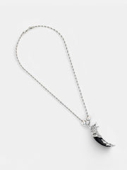 The Viking Chain Pendant Necklace - Onyx Black
