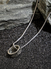 The Imperial Crucifix Pendant Necklace - Metallic Silver
