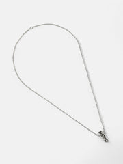 The Imperial Crucifix Pendant Necklace - Metallic Silver